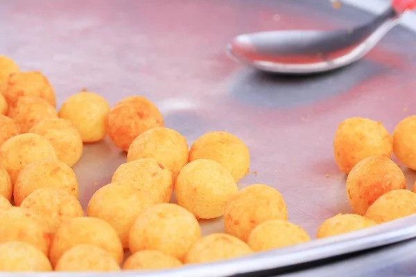 Batata-doce frita no mercado — Fotografia de Stock