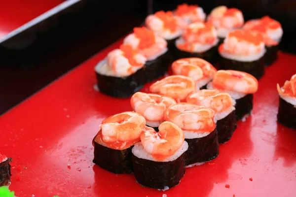 Sushi na rynku — Zdjęcie stockowe