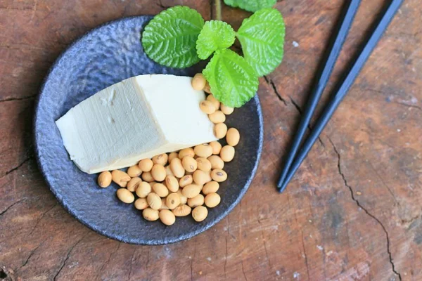 Tofu a sójové boby — Stock fotografie