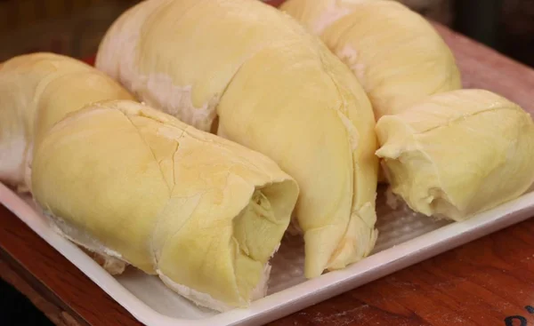 Durian a piacon — Stock Fotó