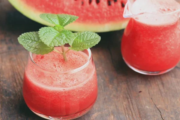 Watermelon smoothie with fresh — Stock Photo, Image
