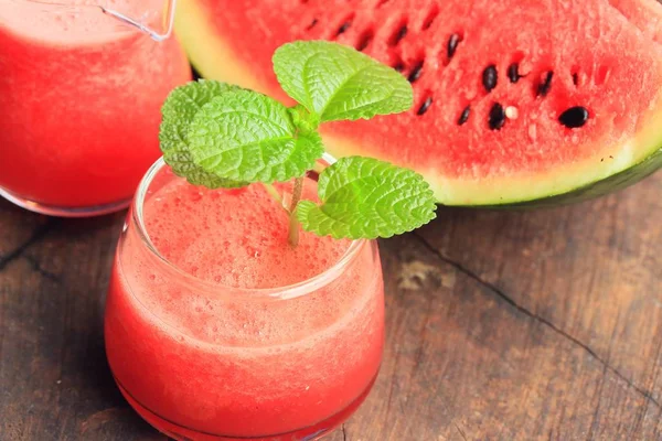 Watermelon smoothie with fresh — Stock Photo, Image