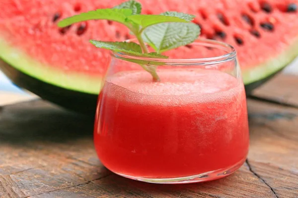 Watermelon smoothie with fresh — Stock Photo, Image