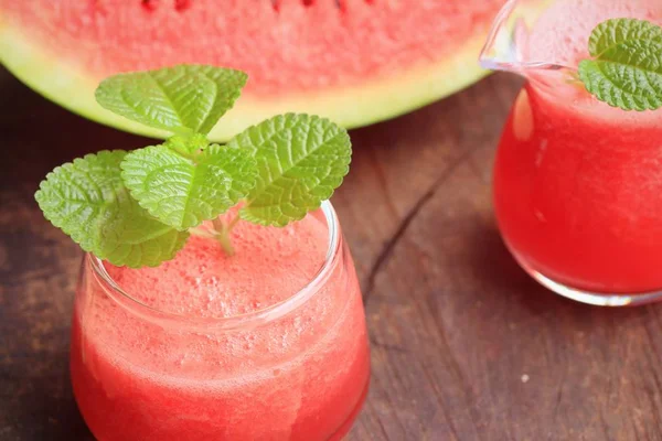 Watermelon smoothie with fresh — Stock Photo, Image