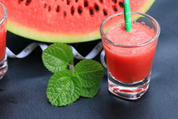 Watermeloen smoothie met vers — Stockfoto