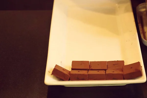 Tatlı çikolata yapma — Stok fotoğraf