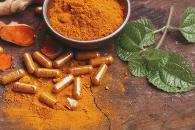 Toz zerdeçal kapsül