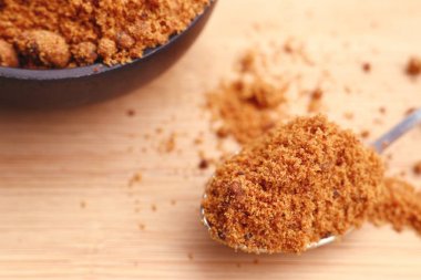 tatlı organik kahverengi şeker