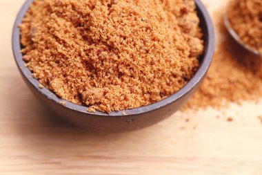 tatlı organik kahverengi şeker