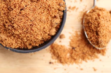 tatlı organik kahverengi şeker