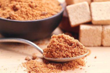 tatlı organik kahverengi şeker