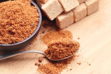 tatlı organik kahverengi şeker