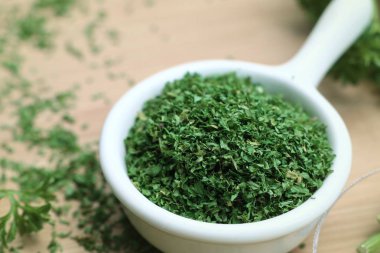 Kuru ot maydanoz yaprakları