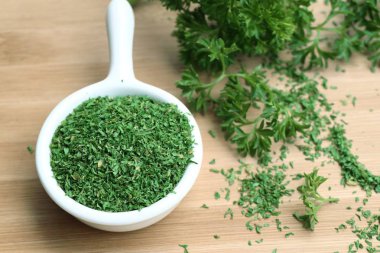 Kuru ot maydanoz yaprakları