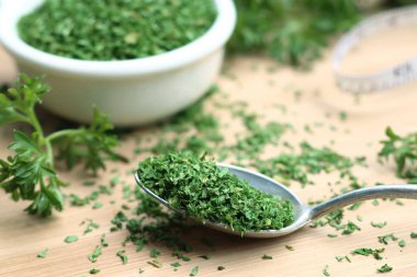 Kuru ot maydanoz yaprakları