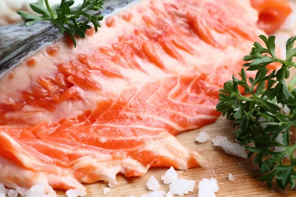 Crudo fresco de salmón — Foto de Stock