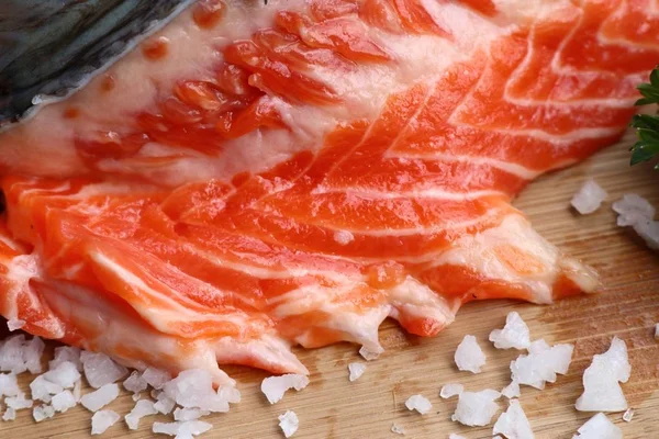Crudo fresco de salmón — Foto de Stock
