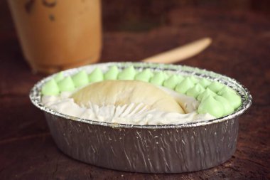 lezzetli taze durian kek