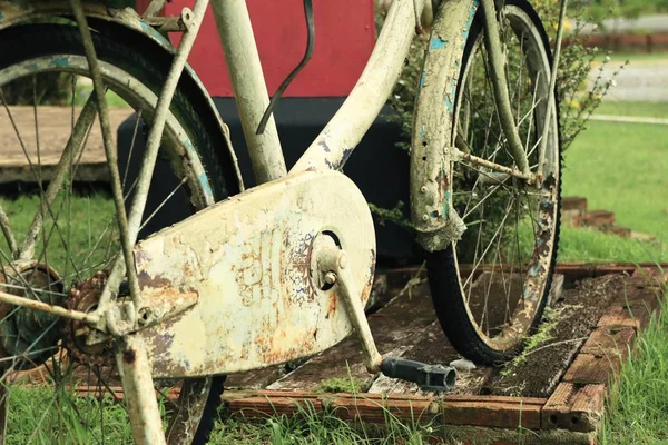 Vintage fietsen in de natuur — Stockfoto