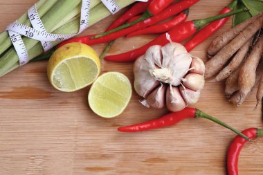 Baharatlı çorba - bitkisel maddeler Tayland gıda