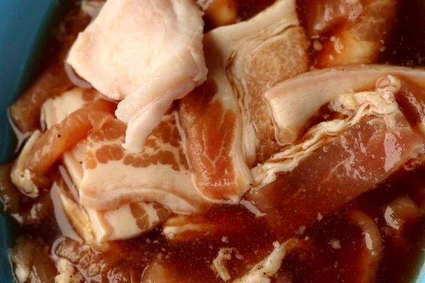 Vepřové maso s omáčkou kvašené — Stock fotografie