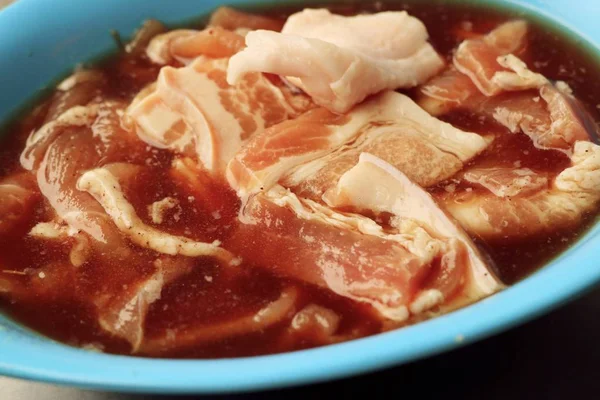 Pork with fermented sauce — Stock Photo, Image
