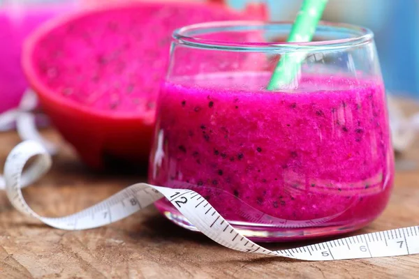 Batidos de zumo de fruta de dragón — Foto de Stock