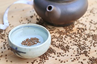 Perilla frutescens tohum çay ile