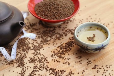 Perilla frutescens tohum çay ile