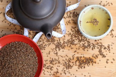 Perilla frutescens tohum çay ile