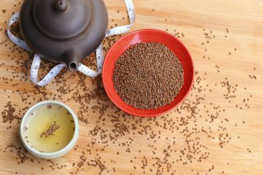 Perilla frutescens tohum çay ile