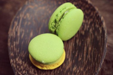 tatlı acıbadem kurabiyesi pastel renk