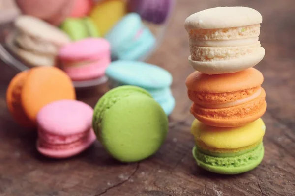 Macaroon doce cor pastel — Fotografia de Stock