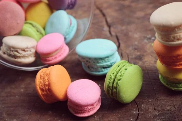 Macaroon doce cor pastel — Fotografia de Stock