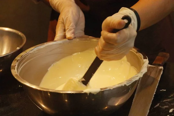 Fazendo ao chocolate doce — Fotografia de Stock