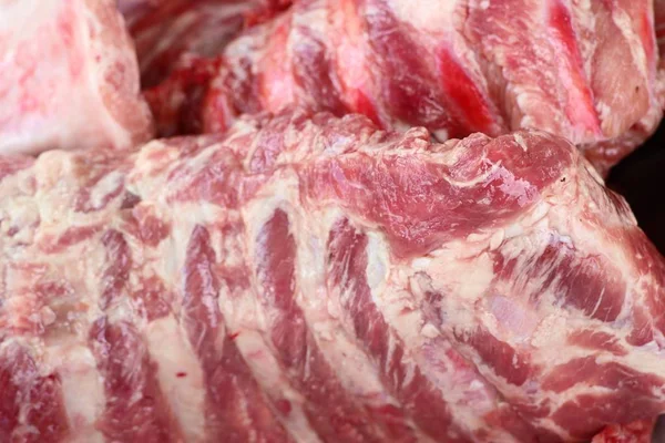 Raw pork bone ribs — Stock Photo, Image
