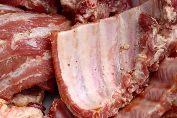 Pork ribs sauce marinated — Stock Photo, Image
