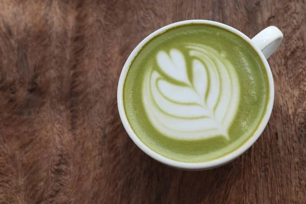 Té verde caliente con leche — Foto de Stock