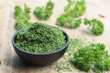 Kuru ot maydanoz yaprakları