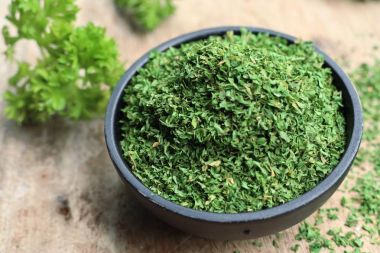 Kuru ot maydanoz yaprakları