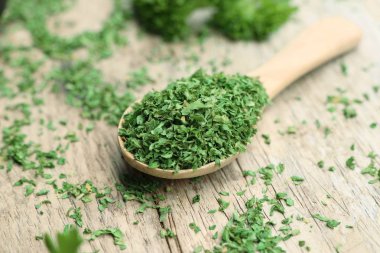 Kuru ot maydanoz yaprakları