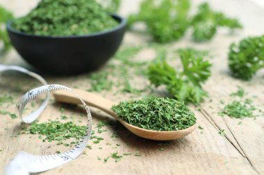 Kuru ot maydanoz yaprakları