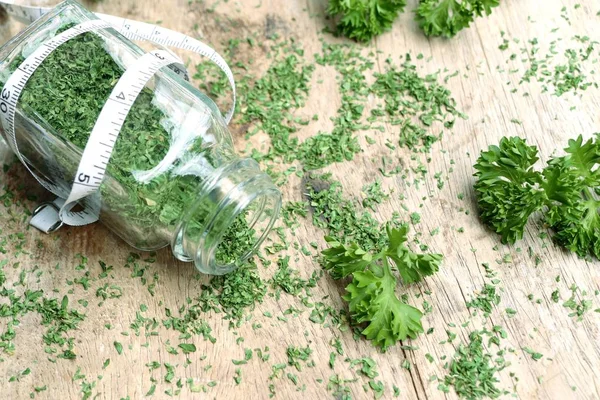 Kuru ot maydanoz yaprakları