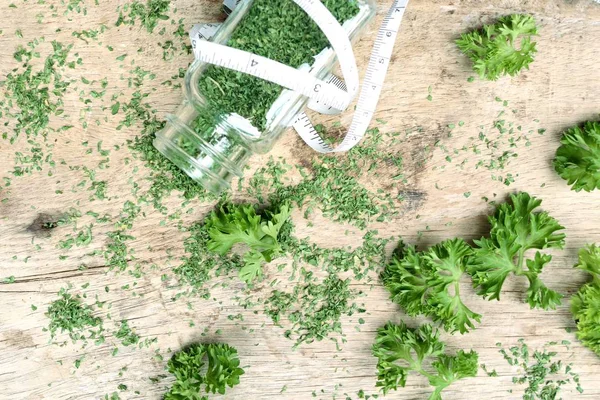 Kuru ot maydanoz yaprakları