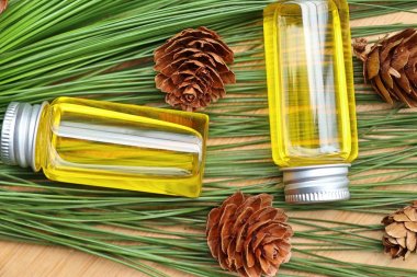 temel çam yağı ve koni