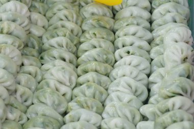 Kızarmış sarımsak chives hamur tatlısı