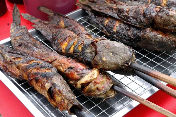 fish barbecue grill street food
