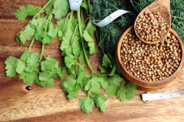 kişniş yaprakları ile tohum