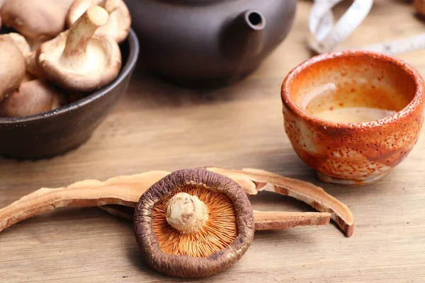Ganoderma lucidum ζεστό τσάι — Φωτογραφία Αρχείου