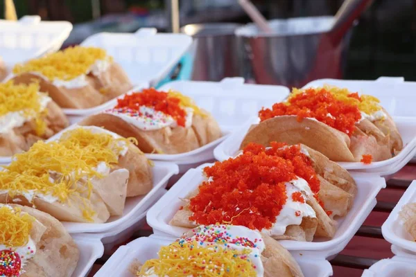 Taylandlı çıtır gözleme - kremalı krep